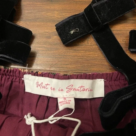 NWT Meet Me in Santorini Autumn Leaves Dress Size S - Picture 3 of 5